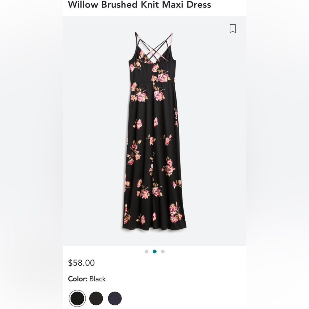 Beautiful black maxi dress never worn
